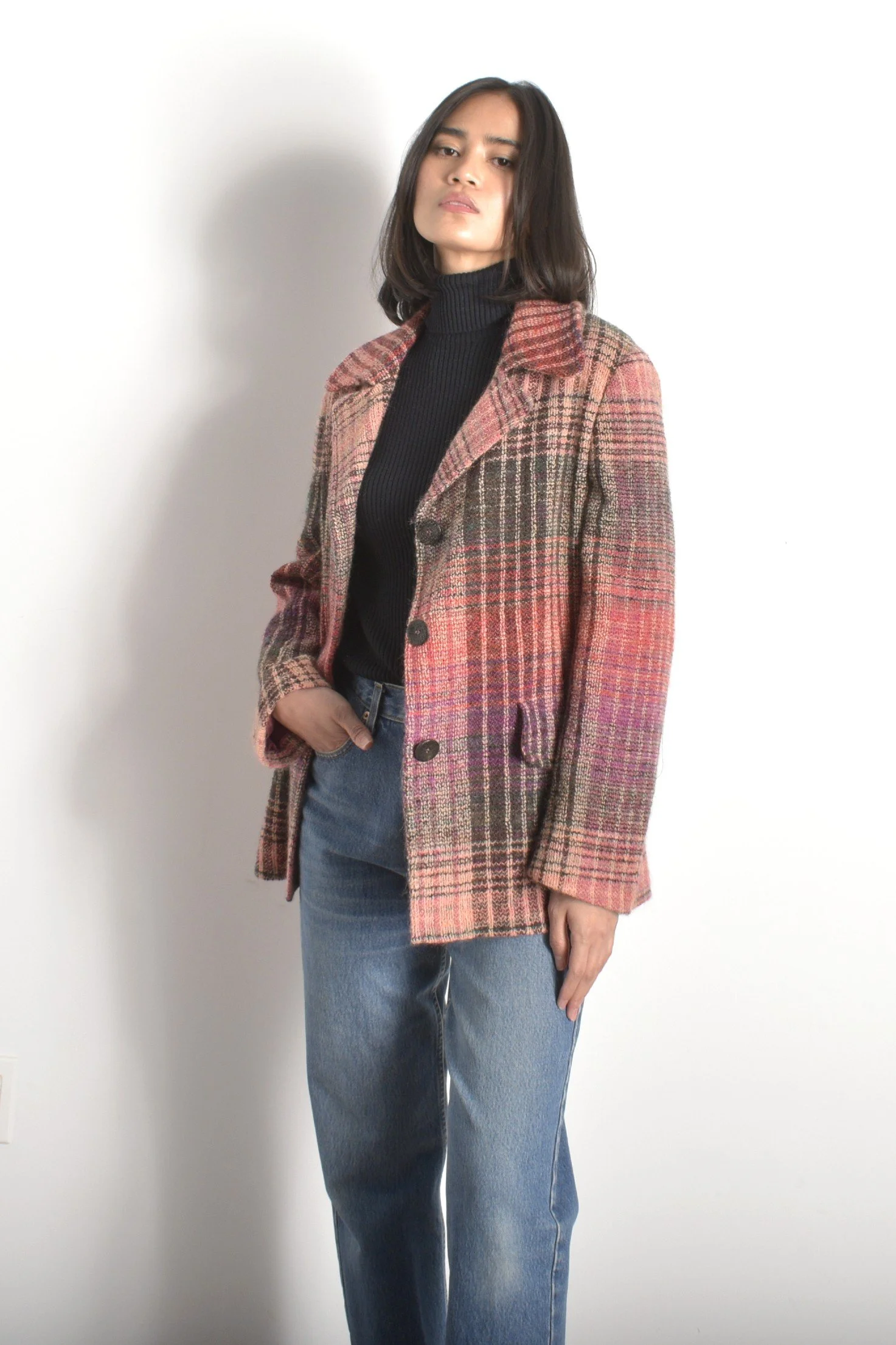 Missoni Plaid Wool Jacket-M/L — La Poubelle Vintage